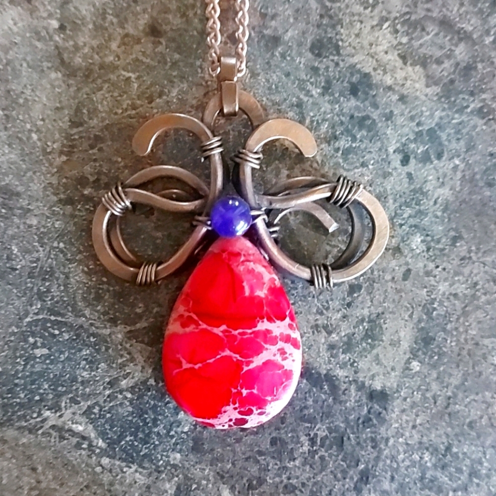 Red stone necklace